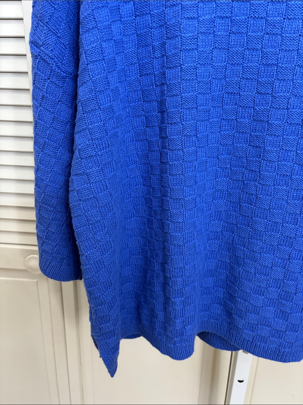Gudrun Sjoden Royal Blue Textured Button-Front Cardigan XL - Picture 9 of 11